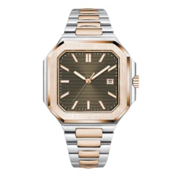 Customized Logo 44.5MM Mechanical Square Steel Case Aseptic Watch Automatic Movement NH35 Fashion Date Gift Men's Watch Corgeut