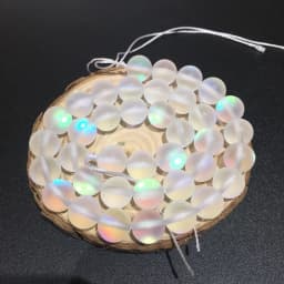 Round Loose Beads for Jewelry Making, Matte AB, Austrian Crystal, Glitter MoonStone, DIY Bracelet, 15 in Strands, 6mm, 8mm, 10mm