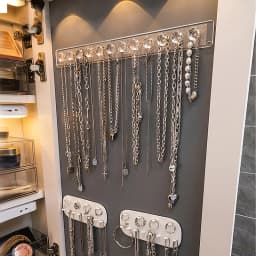 7/12Hooks Transparent Acrylic Jewerly Storage Rack For Earring Necklace Hanger Holder Wall Mounted Display Stand Organizer