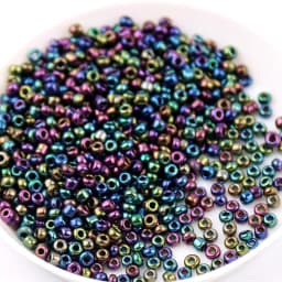 Size 1.5mm 2mm 3mm 4mm Electroplating Silver Bronze Metal Color Millet Beads Diy Handmade String Necklace Scattered Beads