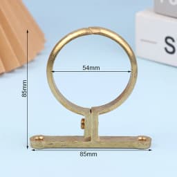 Fit 15 22 28 35 42 54MM OD Brass Pipe Clip Wall Mounted Pipe Support Bracket Clip Support Fixed Plumbing Water With Base