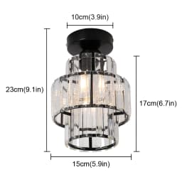 Modern K9 Crystal Pendant Light Led Ceiling Lamp Living Dining Room Nordic Chandelier Aisle Kitchen Island Decor Balcony Fixture