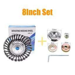 6/8/10 Inc Steel Grasss Trimmer Head Brushcutter Wire Debroussailleuse Weed Brush Blade for Garden Lawnmover Power Tool