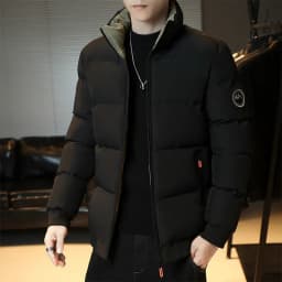Winter Casual Jacket Men Stand Collar Warm Down Jacket Men Winter Thickened Collar Warmth Jacket Men Street Fashion Casual Coats
