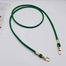 Unicolor Leather Crossbody Bag Strap Replacement with Phone Loss Prevention Chain for DIY Bag Making Projects