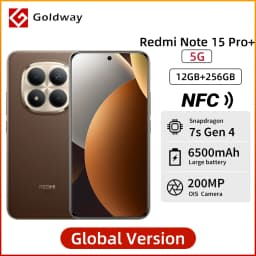 Xiaomi Redmi Note 15 Pro Plus 5G Global Version Cellphone Snapdragon 7s Gen 4 200MP Main Camera 6500mAh Battery 6.83" 120Hz NFC