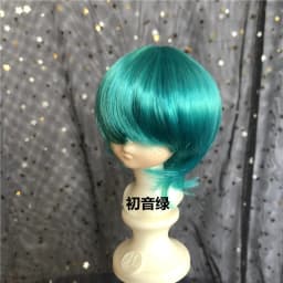 Doll's Wig for 1/3 1/4 1/6 1/8 Male Female Bjd Doll Wolf Tail Type Short Hair Diy Girl Toys Dress Up Doll Accessories, No Doll
