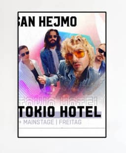 Singer Bill K-Kaulitz Tom Tokio Hotel Posters and Prints Rock Roll Team Wall Art Canvas Painting Home Bedroom Living Room Decor