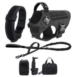 Large Dog Harness And Leash Set Pet German Shepherd Malinois Training Walking Vest Dog Harness And Collar For Medium Large Dogs