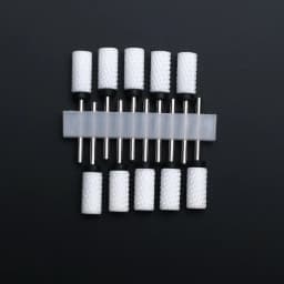 10pcs Ceramic Nail Drill Bits Set Milling Cutter for Electric Manicure Bit Flame Corn Files Pedicure Machine Polish Accesoires
