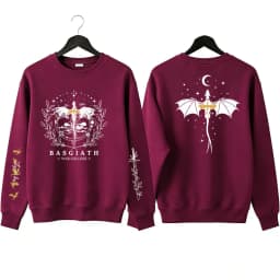 Basgiath War College 2-Sided Sweatshirt Xaden Fourth Wing Clothing Dragon Rider Violet Sorrengail Riders Men Women Fashion Tops