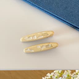 2pcs/set Acetate Hair Clip Oval Geometric Side Pins Colorful Hairpin Elegant Sweet Women Hair Accessories