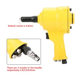 KP-705P Pneumatic Riveter Pistol Grip Rivet Gun Air Powered Riveting Tool 2.4/3.2/4.0/4.8mm Rivet Gun Riveting Tool Riveting Gun