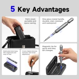 55PCS Mini Precision Screwdriver Set Magnetic Repair Tool Kit Torx Hex Phillips Bits for Phone Watch Laptop Electronics DIY Gift