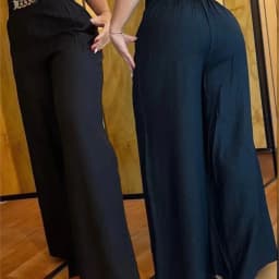 Summer Chain Decor High Waist Wide Leg Pants New Spring Elegant Women Black Casual Pocket Loose Street Trousers Y2k Long Pant