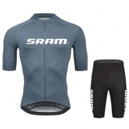 2027 Sram Pro Cycling Jersey Sets Men Bib Shorts Bicycle Short Sleeve Bicicleta Clothing Bike Maillot Ciclismo Hombre Black Sets