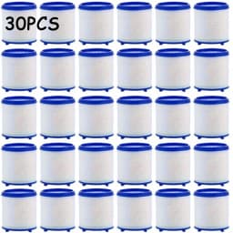 20/30pcs Replacement Water Filter Cartridges, High Quality PP Cotton Filter Cartridges for Faucet Shower Head Filtration System