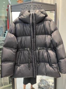 Schinteon Women White Down Jacket with Hood Solid Color Thick Warm Autumn Winter Outwear Parka Drawstring Coat 2026 New Fashion