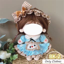 Cute Dres JK Uniform Clothes for 20cm Cotton Plush Cartoon DIY Doll Dress Up Clothing Skirt Suit Socks Toy Accessories Girl Gift