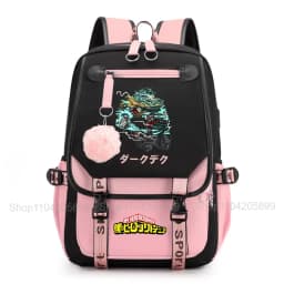 My Hero Academia Anime Print Student Backpack Lightweight Casual Daypack for Girls School Travel