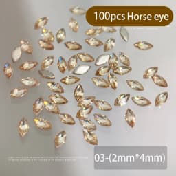 100pcs White/Pink/champagne Gold Mini Rhinestones Zircon Flash Inverted Flat Bottom Luxury Nail Accessories Water Drop/Heart Gem