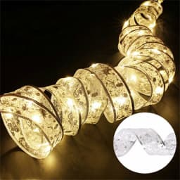 2-10m Christmas Ribbon Fairy Light String Merry Christmas Decorations For Home Xmas Holiday Navidad Gifts New Year