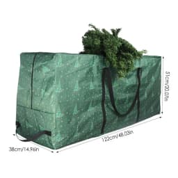 Large Christmas Tree Bag Storage Tub High xmas Tree Decoration Wreath Storage Box Handles Waterproof And Durable Home Organizer