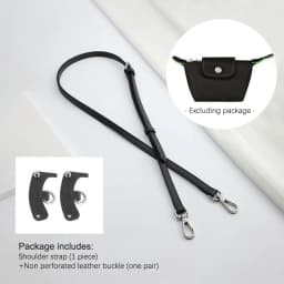 1set Bag Leather Strap For Longchamp Universite Mini Bag Shoulder Strap New Gray Mini Bag Punch-free Modification Accessory