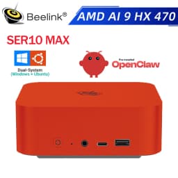 Beelink SER9 Pro SER10 Max Ubuntu Windows 11 OpenClaw Preinstalled AMD Ryzen 7 HX370 HX470 32GB RAM 1TB NVMe SSD Wifi6 Gaming PC