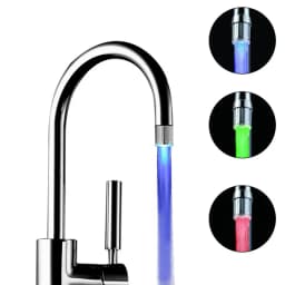 Shower Night Light Lamp Sensor Hydropower Led Lights Faucet Head Temperature Detectable Night Lights For Bathroom Multiple Color
