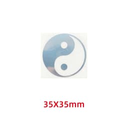 Five elements Yin and Yang Tai Chi Eight diagrams pattern metal stickers mobile phone stickers laptop car stickers decoration