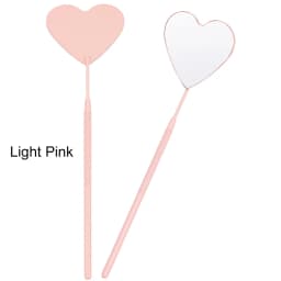 1pcs Heart Shape Eyelash Extension Mirror Magnify Long Hand Mirror For Checking False Lash Tech Supplies Accessories Makeup Tool