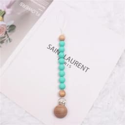 INS Pacifier Chain Food Grade Silicone Pacifier Pendant Gum Anti Drop Chain Baby Grinding Toy Bebe Pacifier Clips Baby Toys