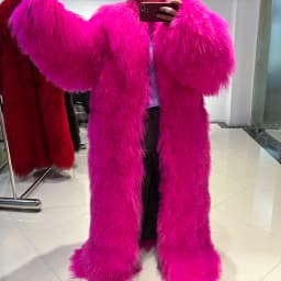YOLOAgain 135-140cm Floor Length Mongolia Sheep Fur Coat Women Winter Warm Party Long Fur Coat Ladies Overcoat