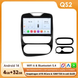 10.1" Hizpo 2Din Android Car Radio for Renault Clio 2012 - 2019 Snapdragon 6115 GPS Navi DSP RDS SWC 4G BT Auto CarPlay 360°CAM