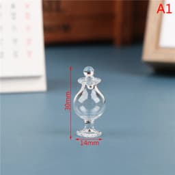 1Pc Miniature Glass Candy Jar Model 1/12 Scale Simulation Food Dessert Can for Dollhouse Decoration Toys Accessories