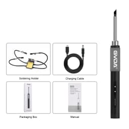 GVDA Electric Soldering Iron Welding Tool Ceramic Heater Welding Solder Rework Station Repair Heat Pencil Portable Soldering Pen