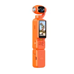 New 4K Handheld Gimbal Action Camera HD 180 Rotatable Lens Anti Shake Pocket Vlog Camera with Fill Light For Outdoor Sports