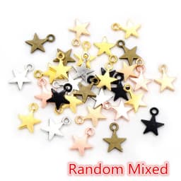 100pcs 11x8mm Charms star Tibetan Silver Plated Pendants Antique Jewelry Making DIY Handmade Craft