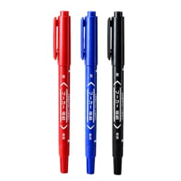 3/50/100Pcs/set Oil Double Tip Art Black Permanent Paint Marker Pen for Plastic Wood Stone Metal Glass Doodling Marking Graffiti