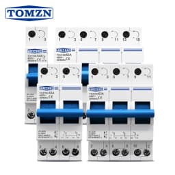 1P 2P 3P 4P 63A TOMZN MTS Dual Power Manual Transfer Isolating Switch Interlock Circuit Breaker