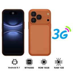 SERVO Mini Android Smartphone 3.75" HD Display 3G Dual SIM Face Unlock GPS Play Store Camera Unlocked Pocket Tiny Mobile Phone