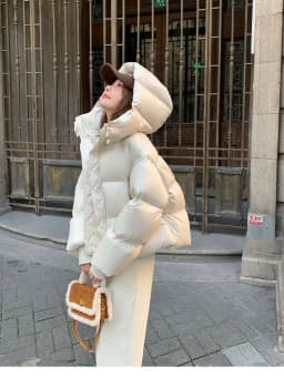 Cotton Jacket 2024 New Fashionable and Versatile Western Style Short Style Hooded Thick Cotton Jacket Loose Winter Cotton Jacket