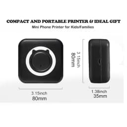 MINI Print Portable Thermal Printer Photo Pocket Thermal Label Printer 58mm Printing Wireless Bluetooth Android IOS