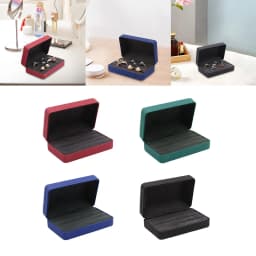 Ring Organizer Box Tray Stylish Jewelry Display Case Ring Storage Box Jewelry Box for Women Lady Multiple Rings Cufflinks