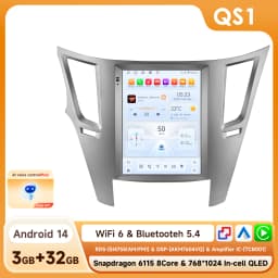 Android 14 2Din Car Radio for Subaru Outback Impreza Legacy 2009-2014 Multimedia Video Player Carplay 4G Stereo 9.7"