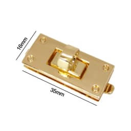 1Pcs Metal Turn Locks Twist Lock DIY Bag Accessories Alloy Buckle Clasp for Handmade Handbag Shoulder Bag Purse