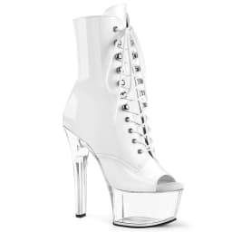 SDTRFT Tube Dance Stilettos 17cm Thin High Heels Ankle Boots Platforms Peep Toe Bride Shoes Woman Botas Mujer Party Unisex Pumps