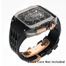 Luxury Glacier Modification Kit for IWatch Series 8 7 6 5 4 SE 45MM 44MM Transparent Case for Apple Watch Ultra 49mm Mod Band