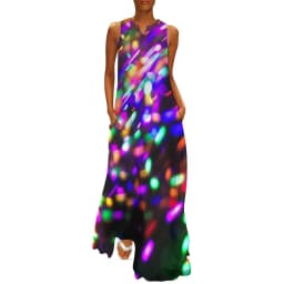 Retro Psychedelic Op Art Dress Black White Circles Night Club Maxi Dress Street Wear Bohemia Long Dresses Summer V Neck Vestidos